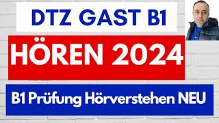 Prüfung B1 Hören 2024  DTZ Gast B1 Hörverstehen Mit Lösung NEU  Telc B1  Deutsch lernen [upl. by Eelyrehc]