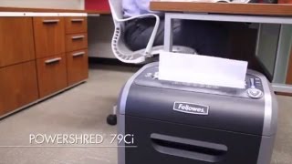 Fellowes® Powershred® 79Ci 100 Jam Proof CrossCut Shredder Video [upl. by Eciruam743]