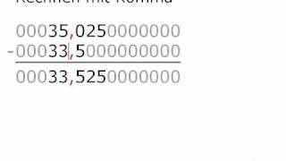 Mathe Video Rechnen mit Komma [upl. by Leaj]