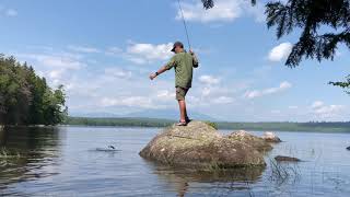 Backpacking amp fly fishing in the 100 mile wilderness day 7 best campingfishing spot on the AT [upl. by Martie]