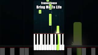 Evanescence  Bring Me To Life  BEGINNER Piano Tutorial [upl. by Tneciv149]