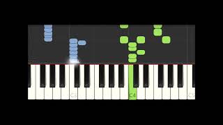 New Order  True Faith Piano Solo Synthesia [upl. by Eimmit647]