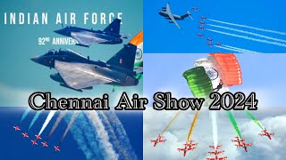 “Chennai Air Show 2024  Military Aircraft Fighter Jets amp Aerobatics” [upl. by Attenat556]