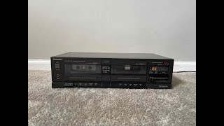 Technics RST22 Stereo Dual Double Cassette Deck Tape Player [upl. by Brion]