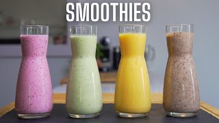 4 SMOOTHIES POUR FAIRE LE PLEIN DE VITAMINES  FOOD IS LOVE [upl. by Notneiuq]