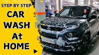 Properly Wash Your Car At Home  Clean Your Car in 10 Mins  Car Wash at Home  Car Cleaning Tips🚘 [upl. by Short23]