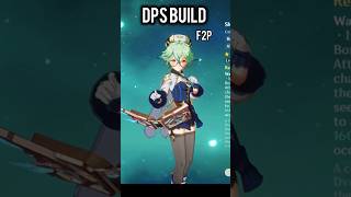 Sucrose Dps  sub dps build f2p genshin Impact sucrose genshinimpact dps [upl. by Avin]