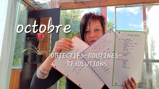 🪹🌾ORGANISATION 📖ROUTINES🏆OBJECTIFS🪄RÉSOLUTIONS ✨️DOCTOBRE 🌰🍁🍂 [upl. by Ardath]