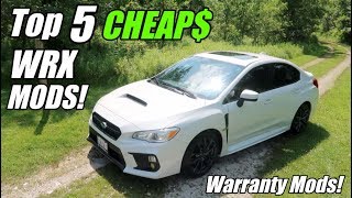 Top 5 CHEAP Subaru WRX Mods Warranty Mods [upl. by Ainegul325]