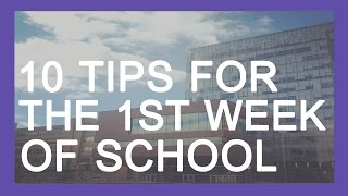 10 TIPS FOR YOUR 1ST WEEK OF SCHOOL  uOTTAWA [upl. by Halladba]