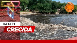 La furia del agua impresionantes crecidas en los ríos de Córdoba tras la lluvia torrencial [upl. by Novoj478]