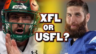 XFL vs USFL Which is Better Who Survives [upl. by Flss]