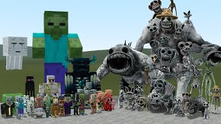 ALL ZOONOMALY MONSTERS VS ALL MINECRAFT MOBS In Garrys Modmp4 [upl. by Seka729]