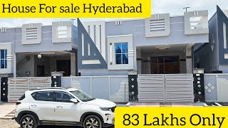 83 Lakhs  House for sale in Hyderabad  patancheruvu  141 SqYards [upl. by Nalorac]