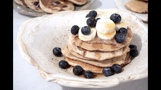 PANCAKE VEGANI  Ricetta facile veloce e INTEGRALE [upl. by Ruthven]