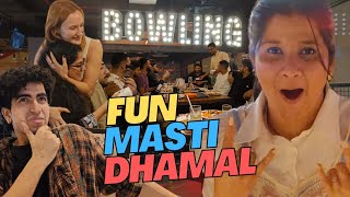 Team Gettogether  Fun Masti Dhamal  Diwali Gifts  Bowling Day Atisha Singh Vlogs Ambience Mall [upl. by Shipp]