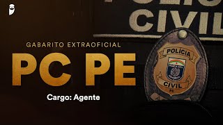 Gabarito Extraoficial PC PE  Agente [upl. by Kerby875]