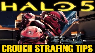 Halo 5  Crouch Strafing Tips and Tricks  Play like a PRO [upl. by Ahsropal954]