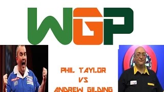 PDC World Grand Prix 2014  Second Round  Taylor VS Gilding [upl. by Sternlight492]