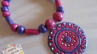 DIY  How to make beautiful necklace using mseal Mseal Necklace Tutorial [upl. by Jenks847]