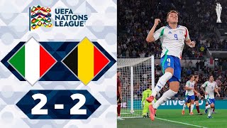 Italia  Belgio  22  Gli Highlights  UEFA Nations League 202425  italia belgio [upl. by Ennaeirb]