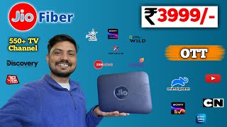 Jio Fiber 1Gbps Internet Plan  Speed test  Jio fiber Rs3999 plan detail  Free Setup box 😲 [upl. by Eemyaj963]