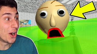 I Filled Baldis School WITH SLIME  Baldis Basics [upl. by Laram478]