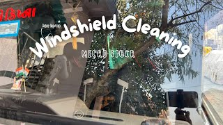 How to Super Clean Your Windshield  car windows like a pro  Windshield चमका दे [upl. by Gnurt]