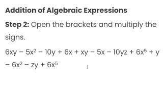 Addition of Algebraic Expressions  2 [upl. by Sitra540]