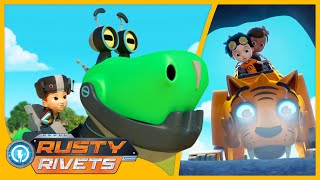 Frankie’s Botasaur  Rusty Rivets  Cartoons for Kids [upl. by Enneirb]