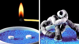 SATISFYING EASY SCIENCE EXPERIMENTS to do at home BY 5minute MAGIC [upl. by Giffer269]