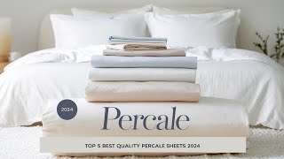 Top 5 Best Quality Percale Sheets On Amazon Reviews in 2024 [upl. by Anavoig]