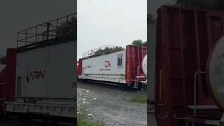 Fire Fighting Equipment On CN Q105 canadiannationalrailway railway cntrain cnrailway railfaning [upl. by Myer]