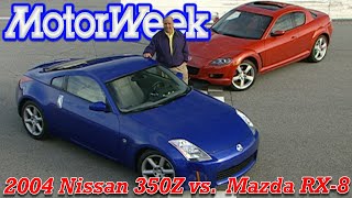 2004 Nissan 350Z vs Mazda RX8  Retro Review [upl. by Lebatsirc831]