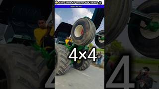 😮खतरनाक 💪tractor ✈️John Deere 🦾modified 4 by 4 jhondeeretractor youtubeshorts shorts [upl. by Cirtap]