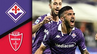 Highlights Fiorentina vs Monza 21 Djiuric Nico Gonzalez Arthur [upl. by Biddick610]