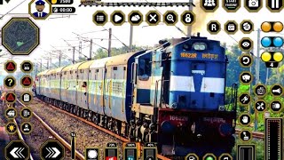 Indian Railway Diesel Ingen Passanger Train 40012 New Delhi Junction To Dhankad Station Game [upl. by Ayadahs]