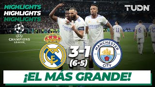 Highlights  Real Madrid 3651 Man City l  UEFA Champions League 2022  Semis Vuelta  TUDN [upl. by Ardnasac490]