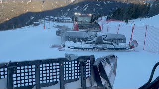 20230210 Piste Basher ride at Bergeralm [upl. by Tahmosh]