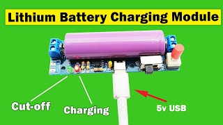 18650 Lithium Battery Charging Module DC 37V Li Ion Battery Module [upl. by Byron506]