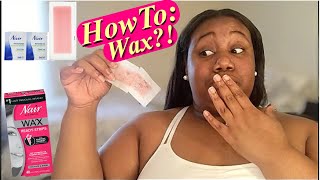 HOW TO Wax Facial Hair  Nair Face Wax Strips 😱 [upl. by Pettifer]