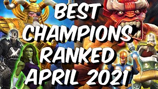 Best Champions Ranked April 2021  Seatins Tier List  Marvel Contest of Champions [upl. by Aubreir]