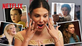 Millie Bobby Brown Ranks her haircuts  Damsel  Netflix [upl. by Eichman922]