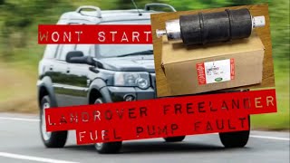 LAND ROVER FREELANDER Fuel Pump Fault  TD4 How to Replace Pump wont start [upl. by Llerrad]