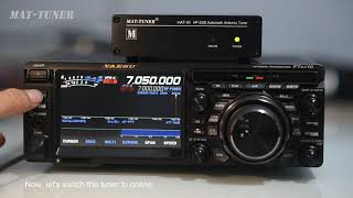 Yaesu FTDX10 transmitter how to use the mAT30 tunerPart 3 [upl. by Uot]