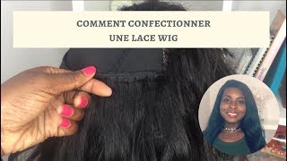 Comment Confectionner une lace wig  English Subtitles [upl. by Newra]