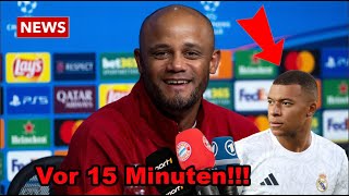 Vincent Kompany verrät in der 57 Minute die Auswechslung des französischen Superstars Kylian Mbappe [upl. by Jeniffer]