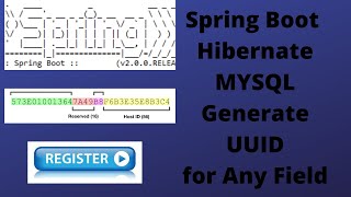 UUID Any Fields  UUID Spring Boot  Hibernate UUID Generator  How to Generate UUID Hibernate [upl. by Raila]