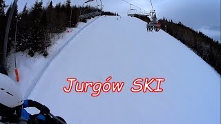 Narty Jurgów Ski  trasa narciarska czarna czerwona i niebieska Wideo relacja Jurgów [upl. by Aneelas280]