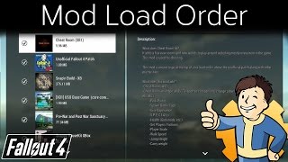 Fallout 4  Mod Load Order [upl. by Nwotna]